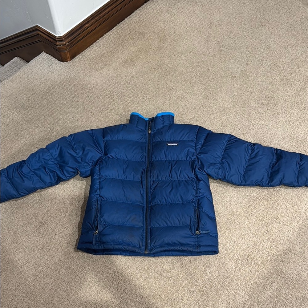 Patagonia boys winter Blue Puffer Jacket (14)